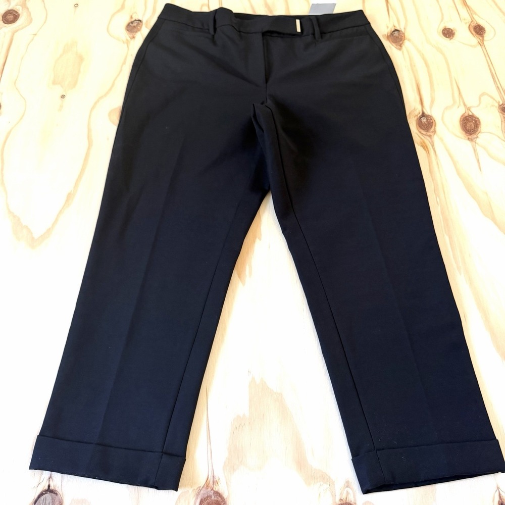 White House Black Market Pants Womens Size 10 Black Slim Crop Workwear Business